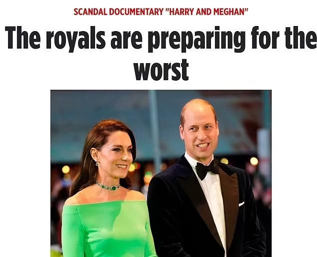 "Hoàng gia Anh đang chuẩn bị cho điều tồi tệ nhất", tờ Bild của Đức đặt tiêu đề.