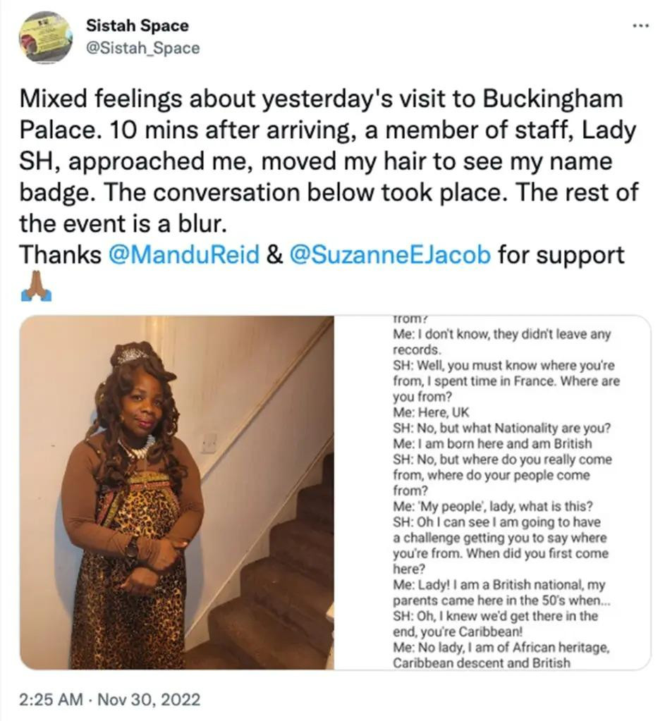 Nhà hoạt động Ngozi Fulani bức xúc vì bị coi thường xuất xứ. Ảnh: Page Six. Nhà hoạt động Ngozi Fulani bức xúc vì bị coi thường xuất xứ. Ảnh: Page Six.