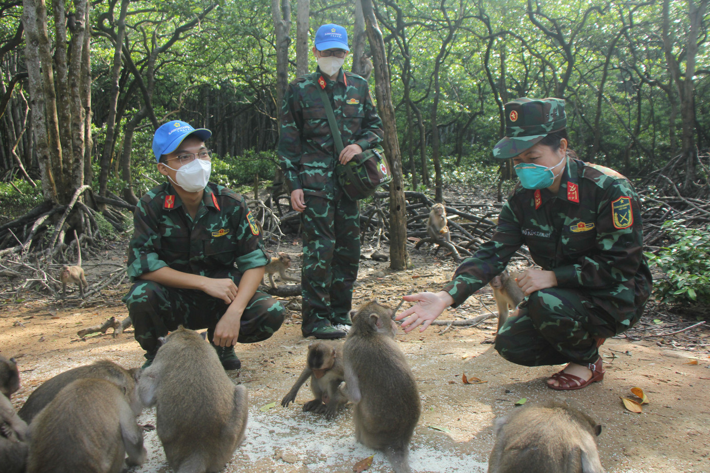 Nắm bắt đặc điểm này, du khách đều hết sức thận trọng để tránh bị khỉ giật lấy đồ đạc, tư trang. Dù vậy, không ít người đành ngậm ngùi "chia tay" khi thì mắt kính, chai nước, lúc thì cái bánh đang cầm trên tay... Nắm bắt đặc điểm này, du khách đều hết sức thận trọng để tránh bị khỉ giật lấy đồ đạc, tư trang. Dù vậy, không ít người đành ngậm ngùi "chia tay" khi thì mắt kính, chai nước, lúc thì cái bánh đang cầm trên tay...