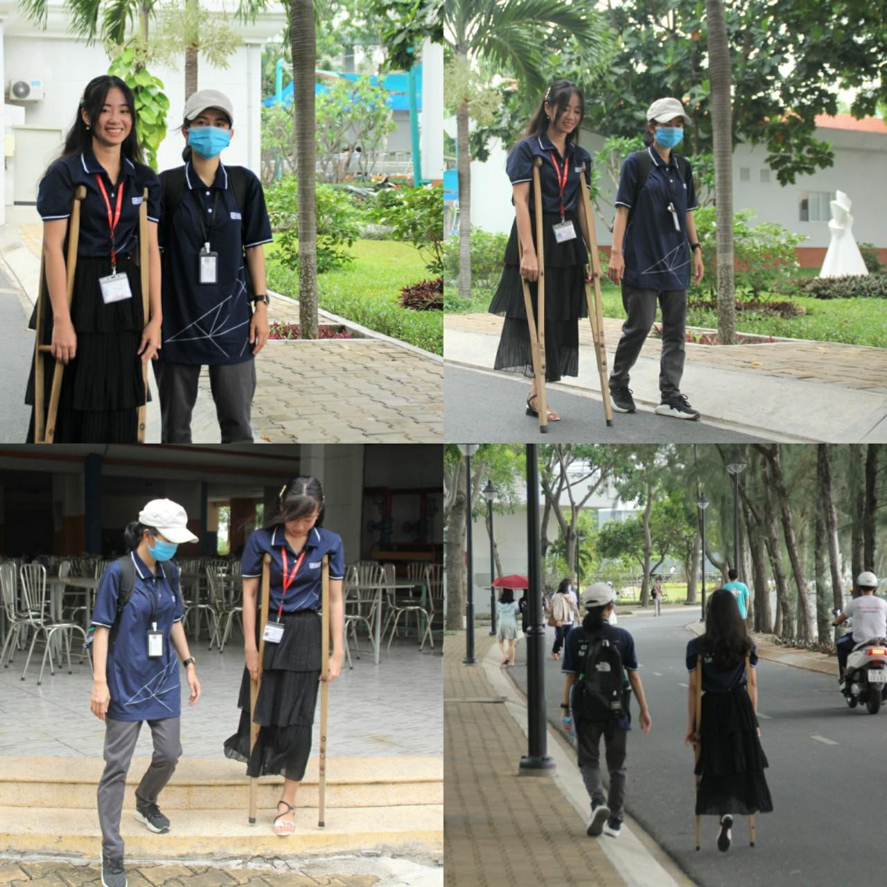 Chơi thân với Nhung, Hầu Thị Thanh Trang luôn ở bên, sẵn sàng hỗ trợ, giúp đỡ mỗi khi bạn thân cần.