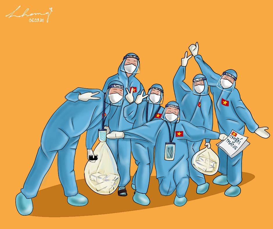 Đồng lòng quyết thắng đại dịch.