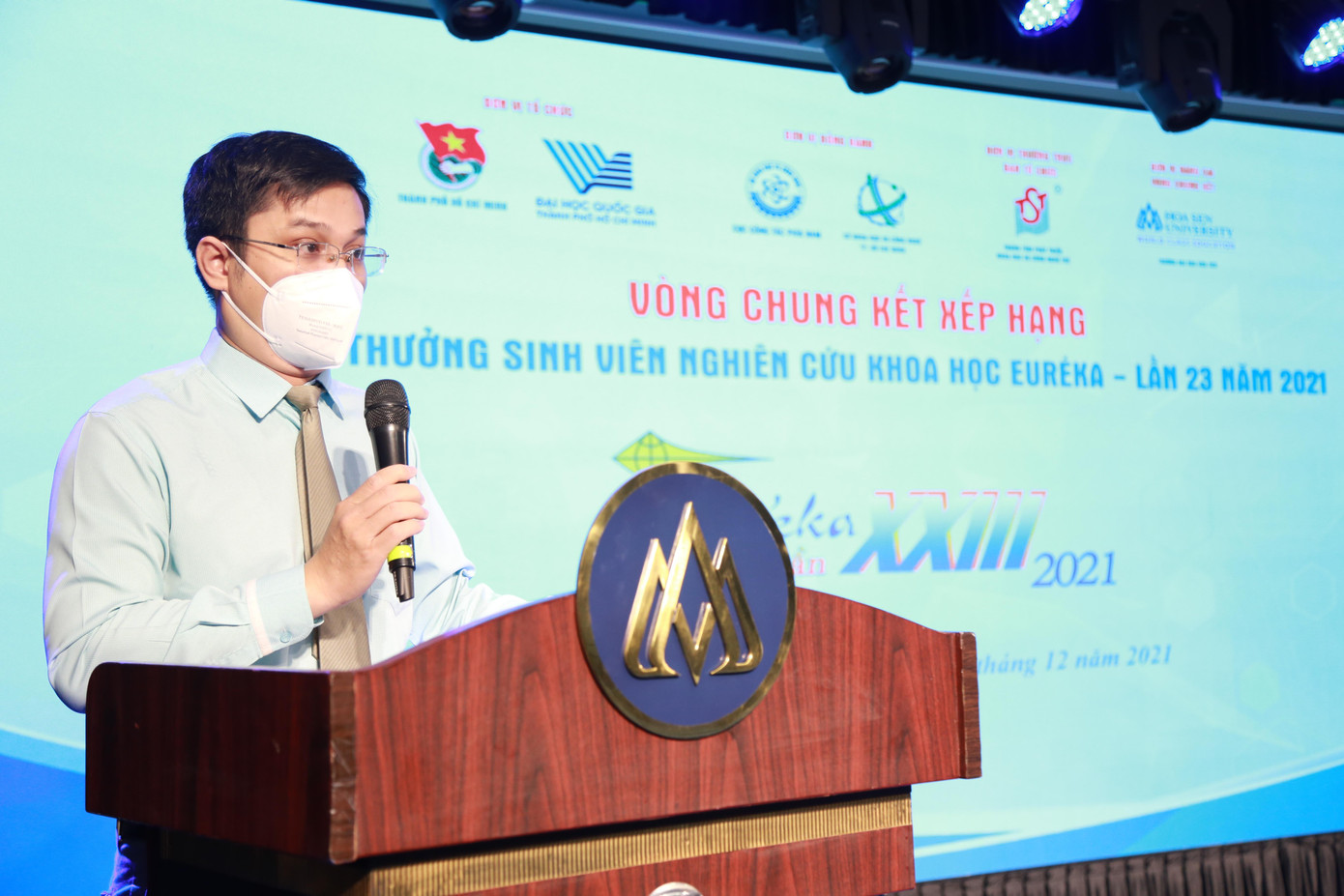 Anh Đoàn Kim Thành thông tin về vòng chung kết xếp hạng - Ảnh: Ngô Tùng Anh Đoàn Kim Thành thông tin về vòng chung kết xếp hạng - Ảnh: Ngô Tùng