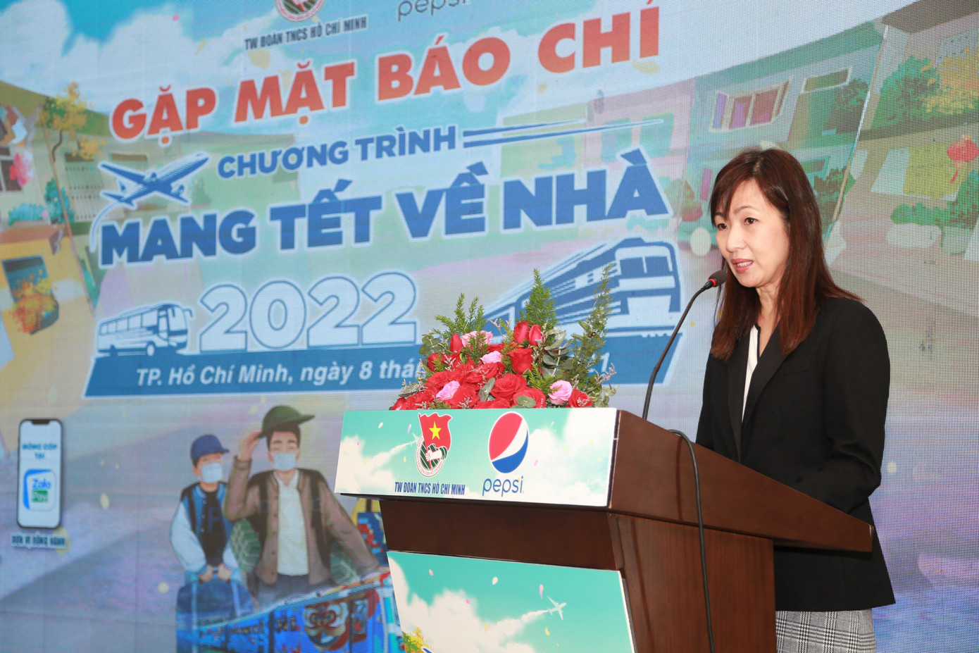 Bà Wu May San chia sẻ tại chương trình.