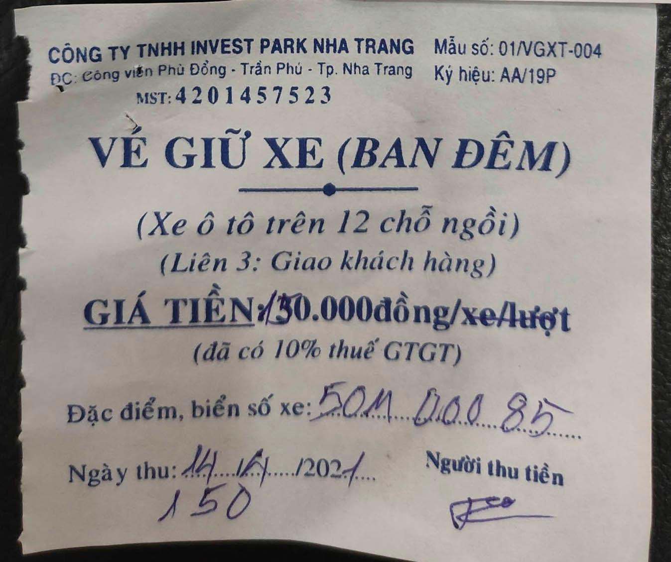 Nha Trang kiểm tra thông tin phí giữ xe khách du lịch 150.000 đồng/đêm ảnh 2