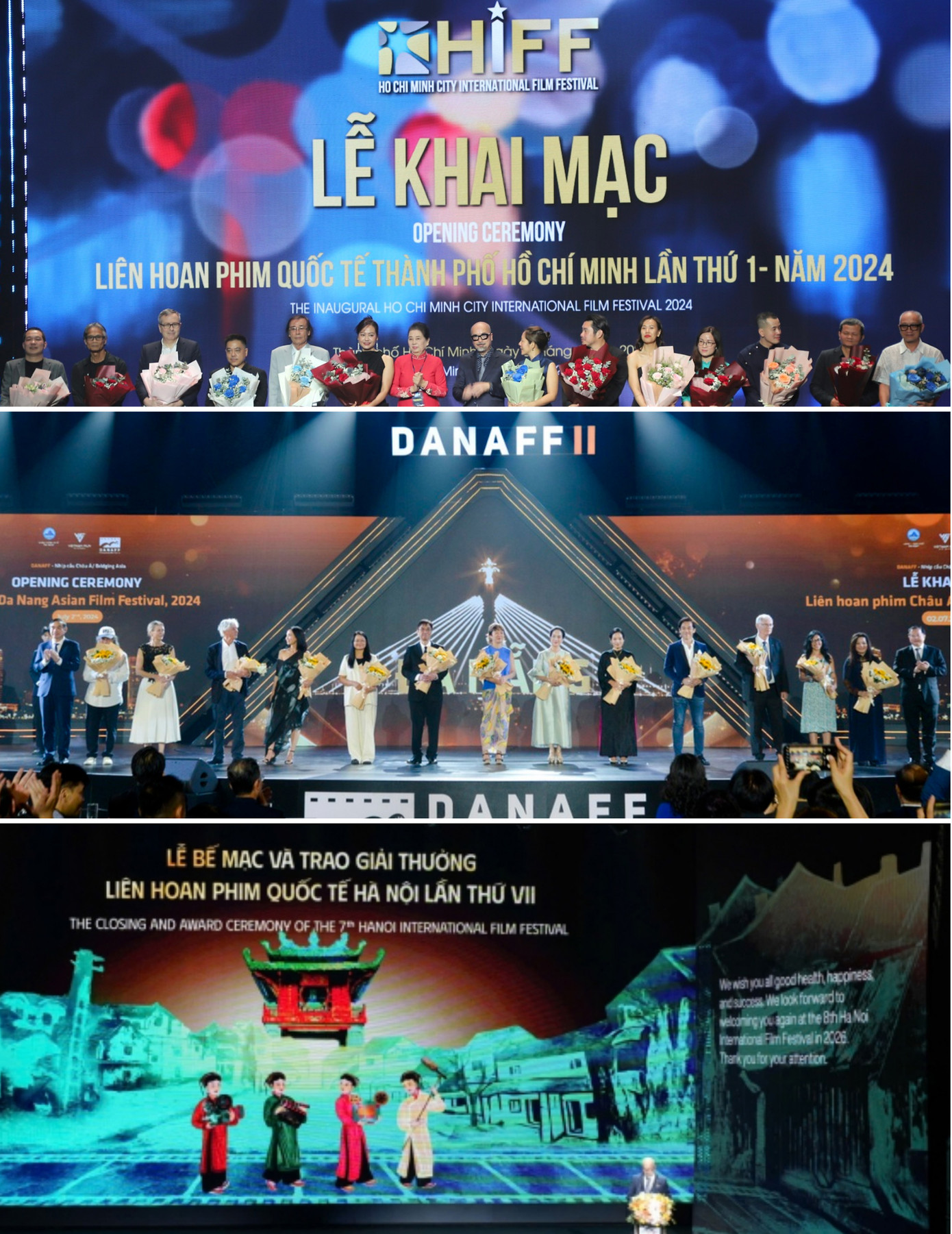 Ba LHP mang tầm cỡ châu lục và quốc tế được tổ chức tại Hà Nội, Đà Nẵng và TPHCM trong năm 2024 Ba LHP mang tầm cỡ châu lục và quốc tế được tổ chức tại Hà Nội, Đà Nẵng và TPHCM trong năm 2024