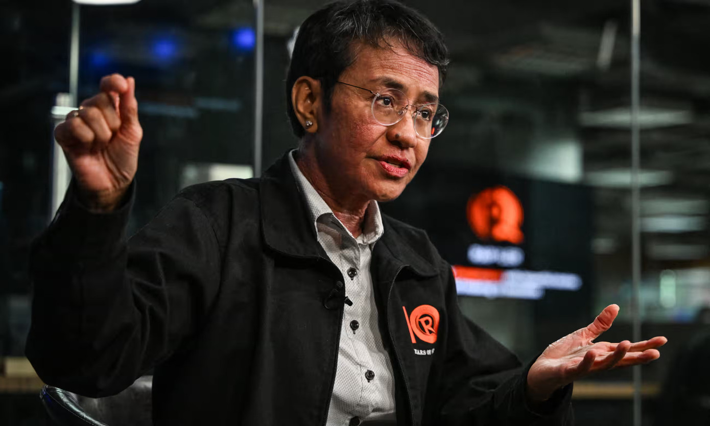 Bà Maria Ressa, nhà báo đoạt giải Nobel.