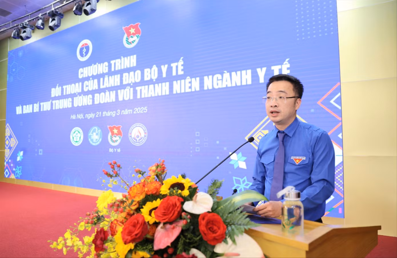 Anh Nguyễn Tường Lâm, Bí thư Trung ương Đoàn, phát biểu tại chương trình đối thoại