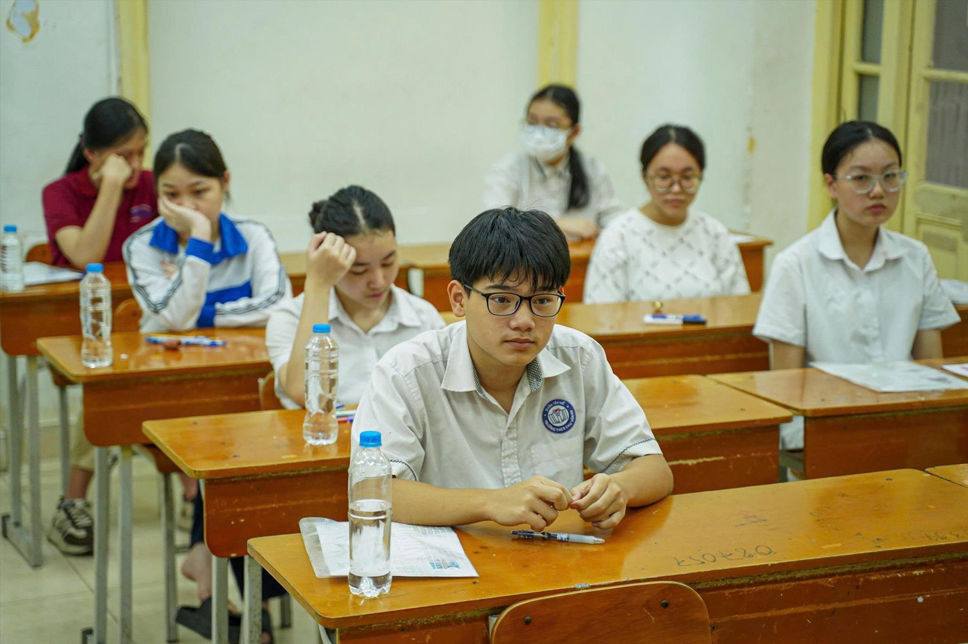 Học sinh Hà Nội thi tuyển sinh lớp 10. Ảnh: NGUYỄN ĐỨC