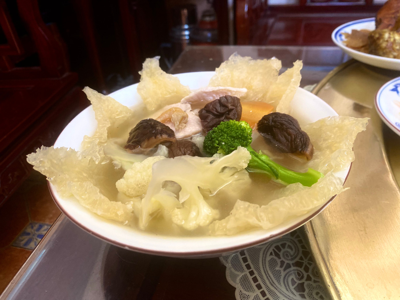 Món canh bóng thả trong mâm cỗ của bà Vũ Thị Tuyết Nhung Món canh bóng thả trong mâm cỗ của bà Vũ Thị Tuyết Nhung