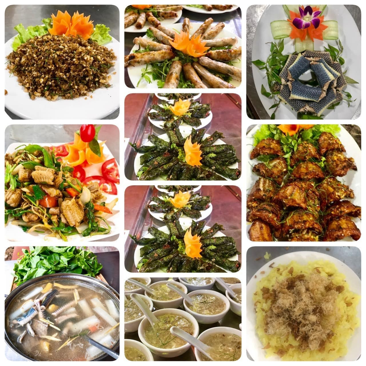 Các món ăn chế biến từ rắn