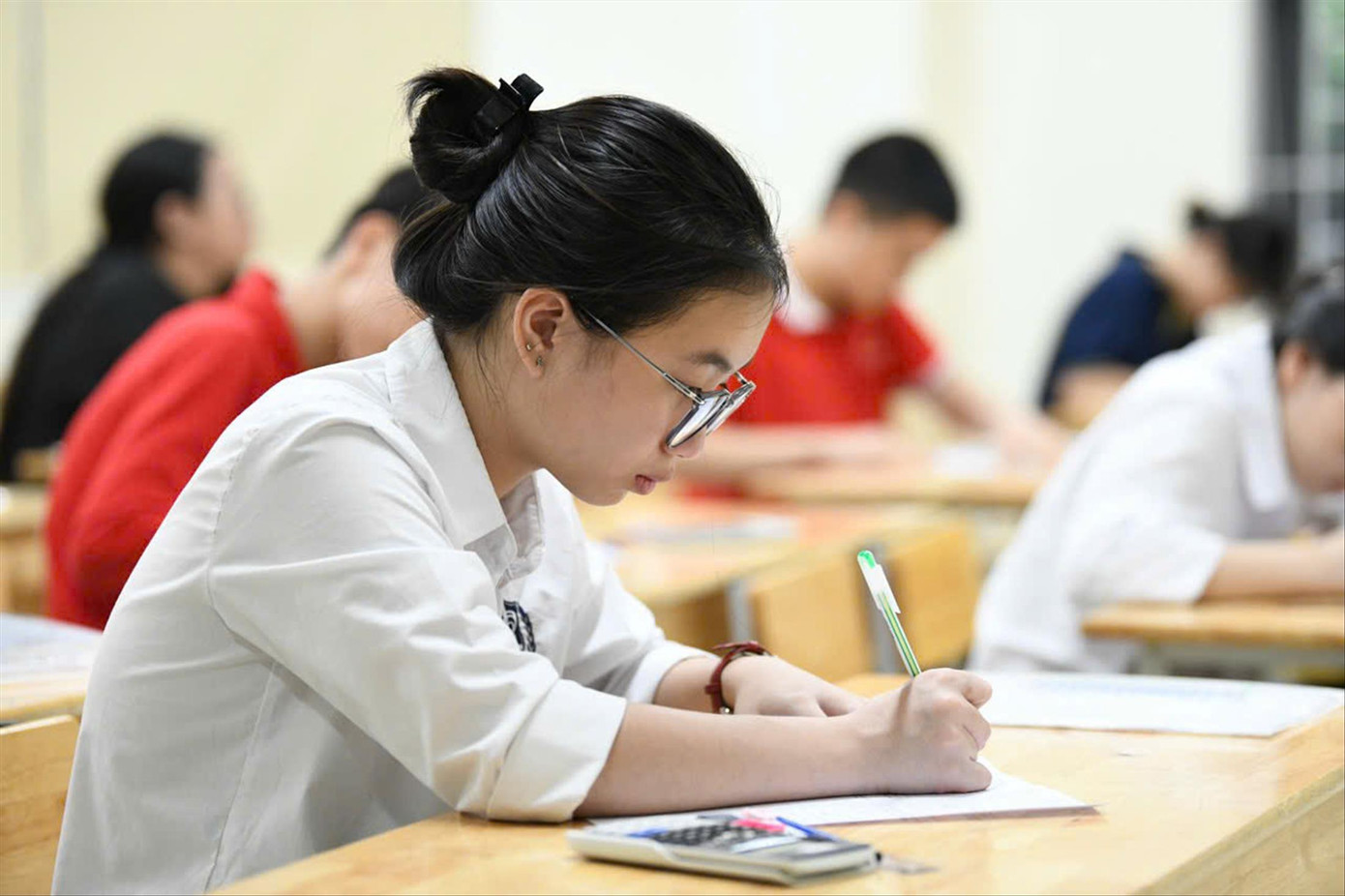 Thi tuyển sinh lớp 10 THPT công lập năm học 2024-2025. Ảnh: Như Ý