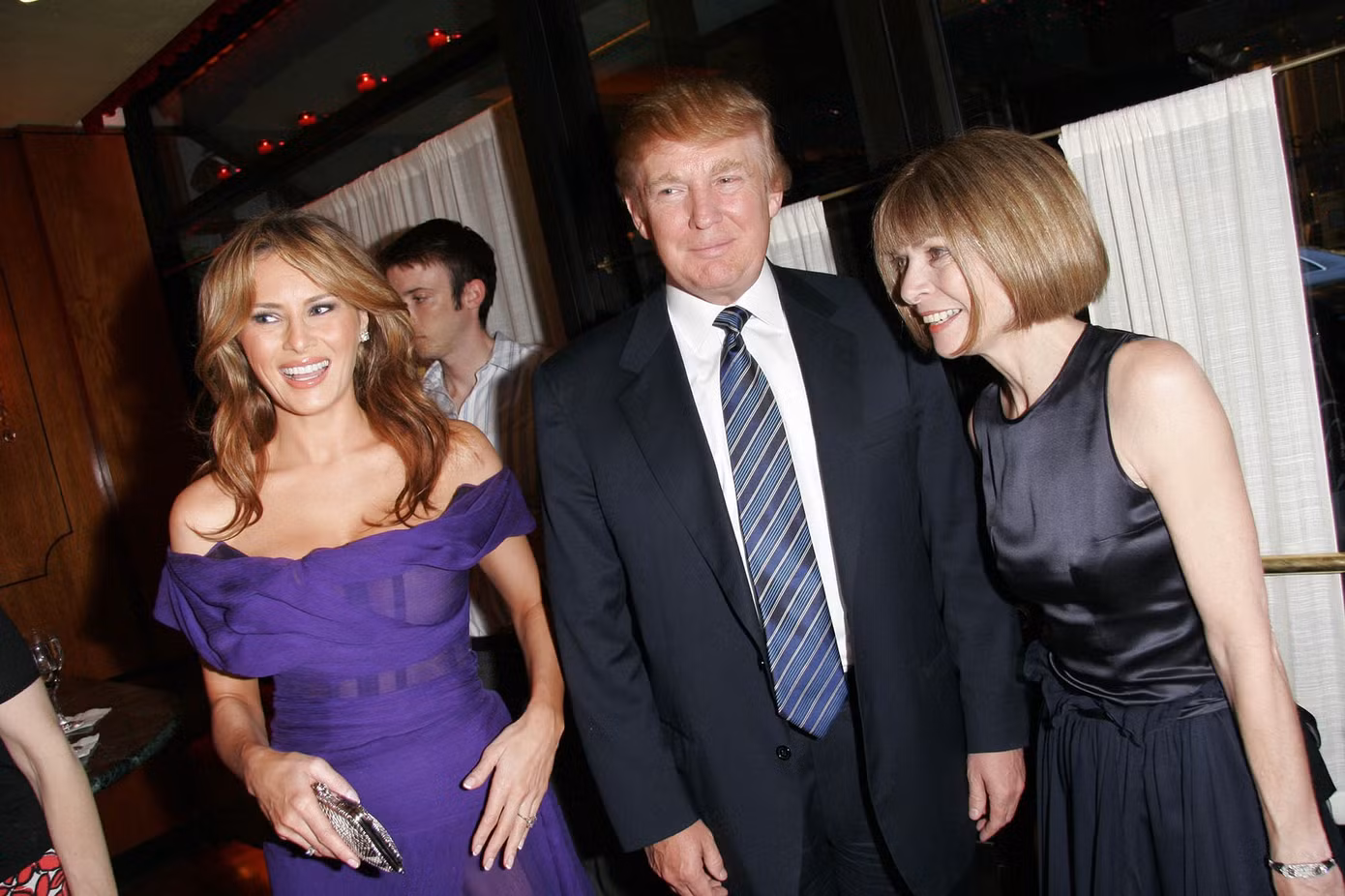 Gia đình Trump và bà Wintour từng có thời gian thân thiết. Ảnh: Getty Images.