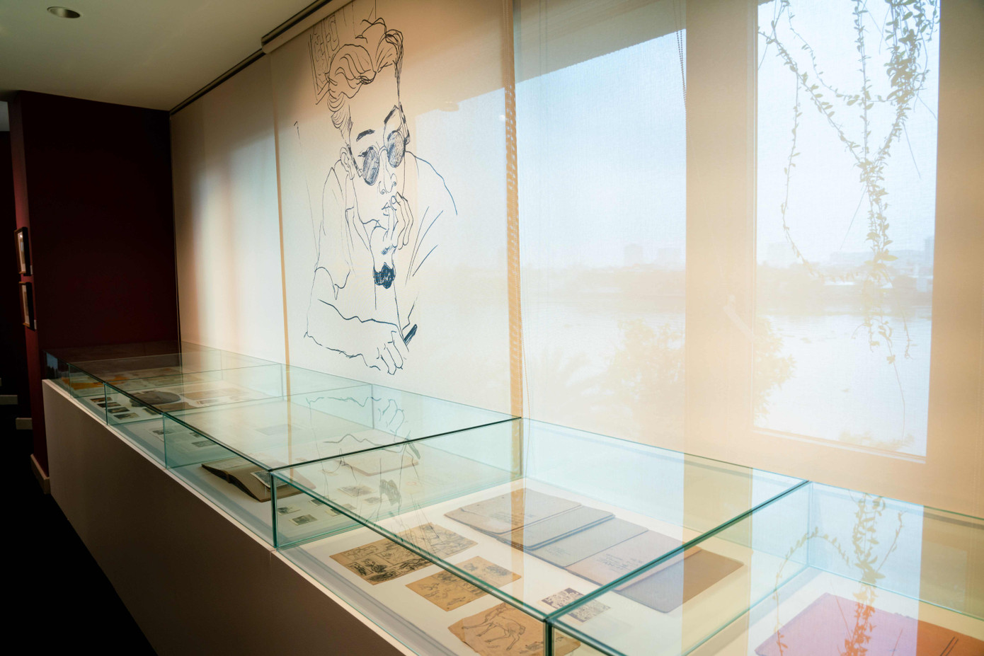 Không gian trưng bày kỷ vật của họa sĩ Trần Phúc Duyên.