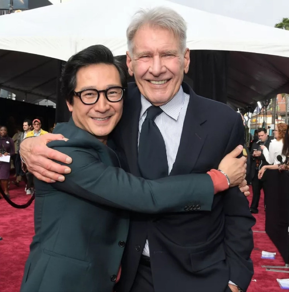 Quan Kế Huy và Harrison Ford gặp lại nhau tại buổi ra mắt phim.