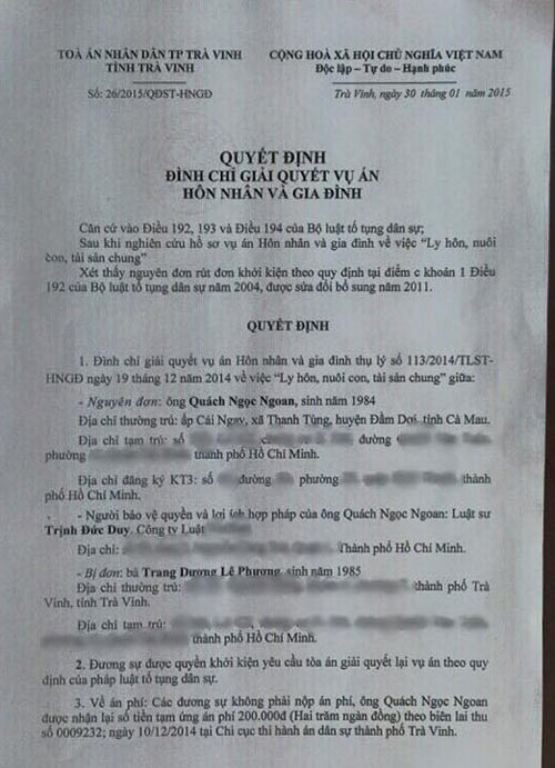 Điều gì khiến Quách Ngọc Ngoan bất ngờ rút đơn ly hôn Lê Phương? ảnh 3