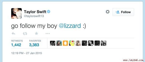 Thông điệp chứng tỏ tài khoản của Taylor bị hack.