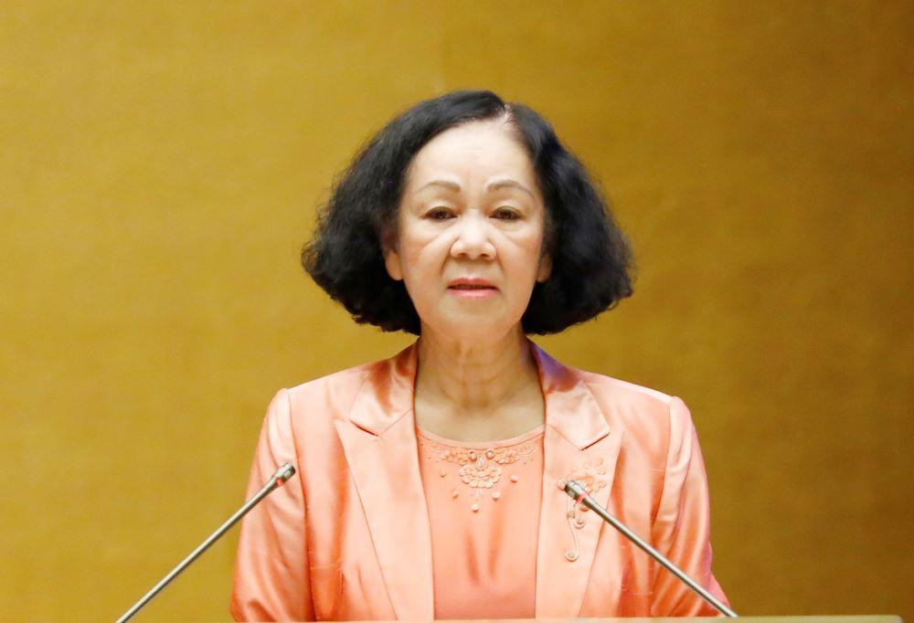 Trưởng ban Tổ chức Trung ương Trương Thị Mai. Ảnh Như Ý Trưởng ban Tổ chức Trung ương Trương Thị Mai. Ảnh Như Ý