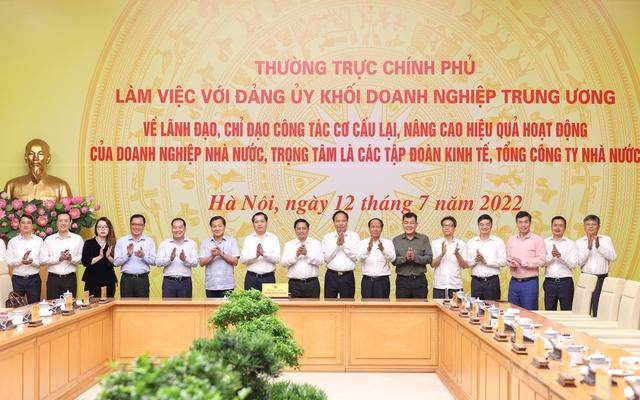 Thủ tướng Phạm Minh Chính và các đại biểu tham dự cuộc làm việc (ảnh Nhật Bắc) Thủ tướng Phạm Minh Chính và các đại biểu tham dự cuộc làm việc (ảnh Nhật Bắc)