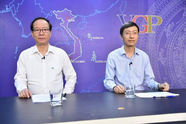 Ông Phan Trọng Lân và ông Trần Minh Điển tại cuộc tọa đàm