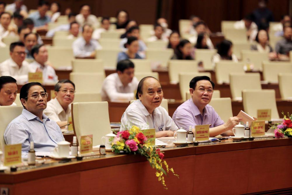 Chủ tịch nước, Thủ tướng Chính phủ và Chủ tịch Quốc hội dự Hội nghị