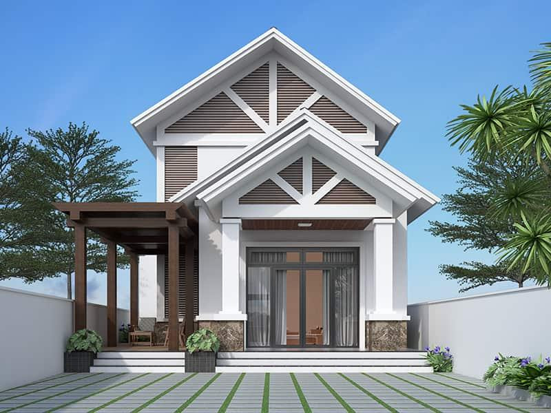 Nhà cấp 4 có gác lửng (Ảnh: Internet) Nhà cấp 4 có gác lửng (Ảnh: Internet)