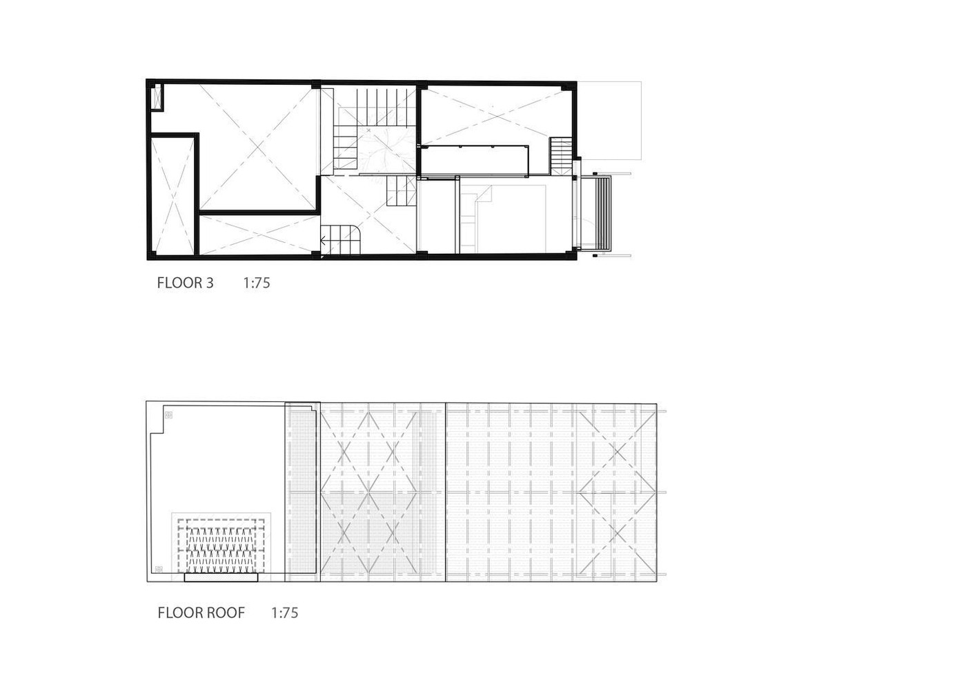Bản vẽ thiết kế của phần mái