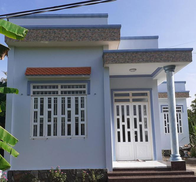 Biến tấu mái bằng thành khu vườn xanh mát.