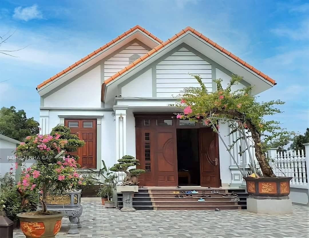 Một mẫu nhà cấp 4 hình chữ L (Ảnh: Nghiện nhà cấp 4) Một mẫu nhà cấp 4 hình chữ L (Ảnh: Nghiện nhà cấp 4)