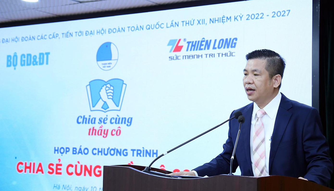 Ông Trịnh Văn Hào – Giám đốc Marketing Tập đoàn Thiên Long phát biểu tại chương trình. Ảnh: Lâm Đăng Hải