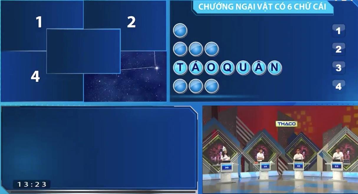 Gia Kiệt nhanh chóng giải được ẩn số vượt chướng ngại vật