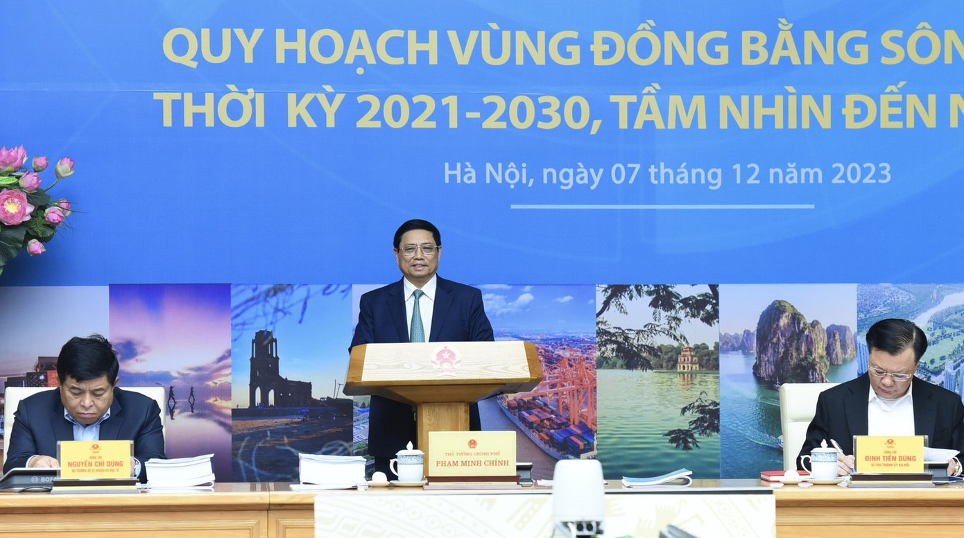 Thủ tướng Phạm Minh Chính chủ trì phiên họp thứ hai Hội đồng điều phối vùng ĐBSH Thủ tướng Phạm Minh Chính chủ trì phiên họp thứ hai Hội đồng điều phối vùng ĐBSH