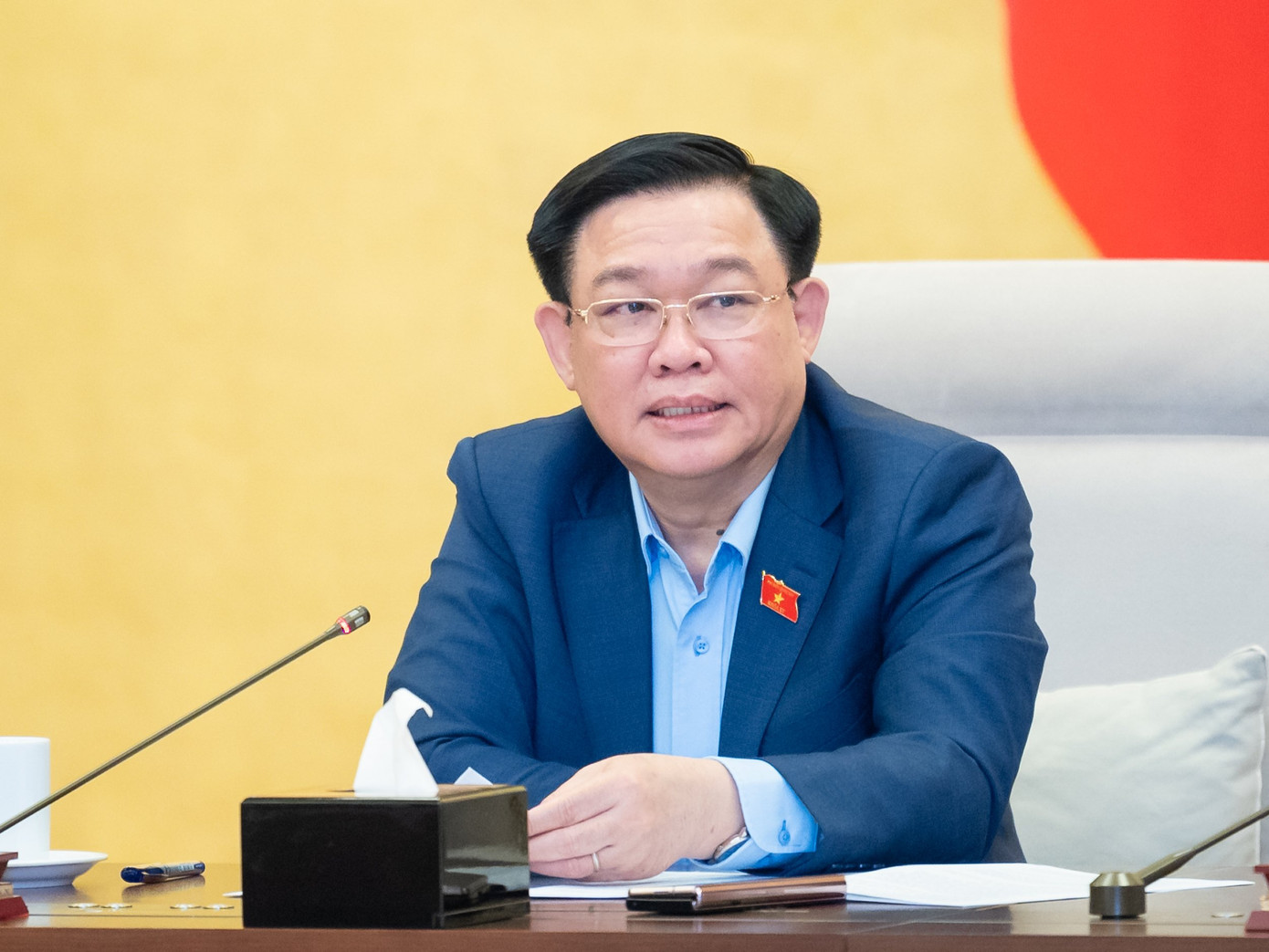 Chủ tịch Quốc hội phát biểu tại phiên thảo luận của Ủy ban Thường vụ Quốc hội.