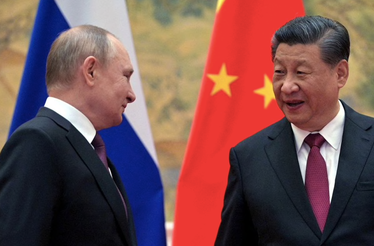 Tổng thống Nga Vladimir Putin và Chủ tịch Trung Quốc Tập Cận Bình trong cuộc gặp hồi tháng 2. (Ảnh: Reuters) Tổng thống Nga Vladimir Putin và Chủ tịch Trung Quốc Tập Cận Bình trong cuộc gặp hồi tháng 2. (Ảnh: Reuters)