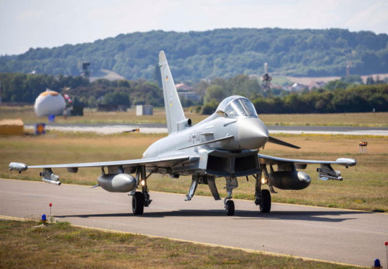 Một chiếc máy bay chiến đấu Eurofighter của Đức. (Ảnh: dpa)