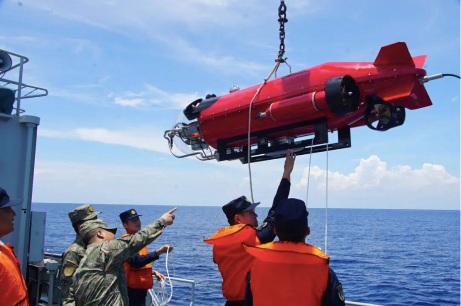 Đây là cuộc diễn tập quét mìn lần thứ tư Trung Quốc triển khai trong năm nay. (Ảnh: QQ)