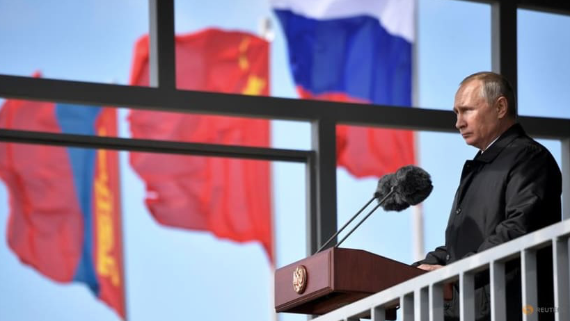 Tổng thống Nga Vladimir Putin phát biểu tại chiến dịch tập trận Vostok 2018. (Ảnh: Sputnik) Tổng thống Nga Vladimir Putin phát biểu tại chiến dịch tập trận Vostok 2018. (Ảnh: Sputnik)