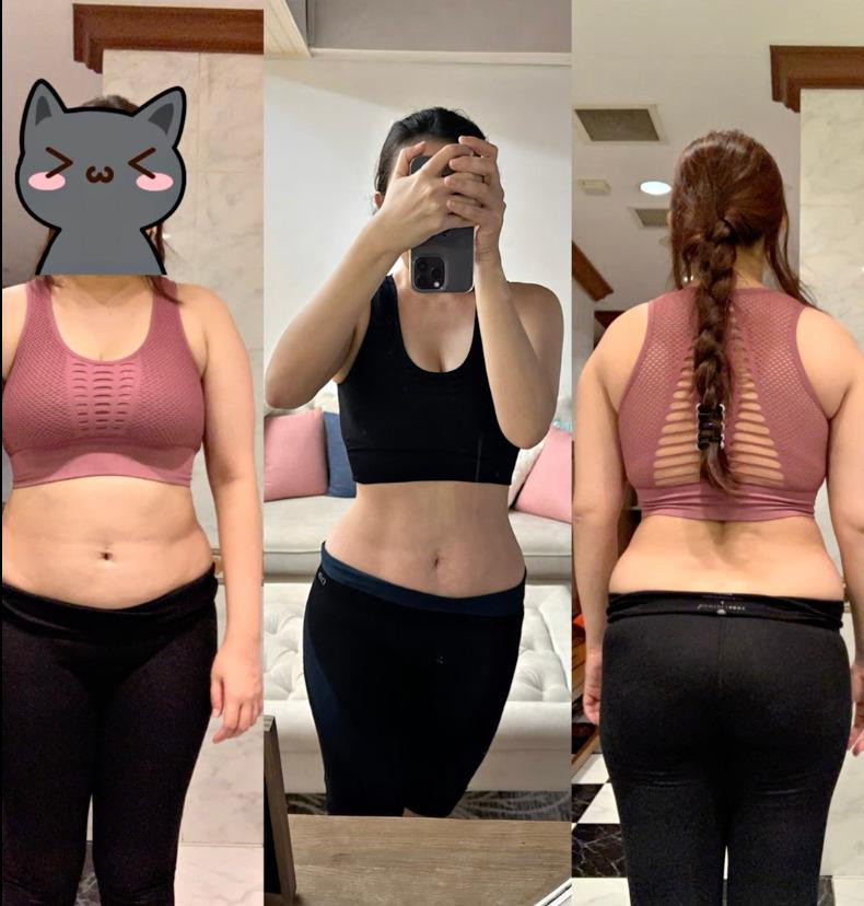 Phan Như Thảo khoe ảnh trước đây và hiện tại khi đã giảm được 20 kg. Ảnh: NVCC.