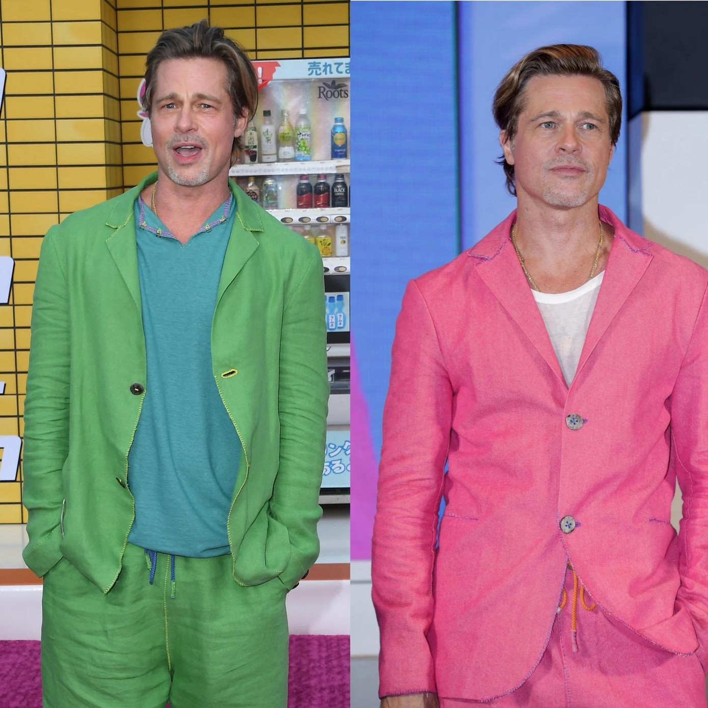 Brad Pitt có gu thời trang nổi bật, không thua kém các ngôi sao trẻ tuổi. Brad Pitt có gu thời trang nổi bật, không thua kém các ngôi sao trẻ tuổi.