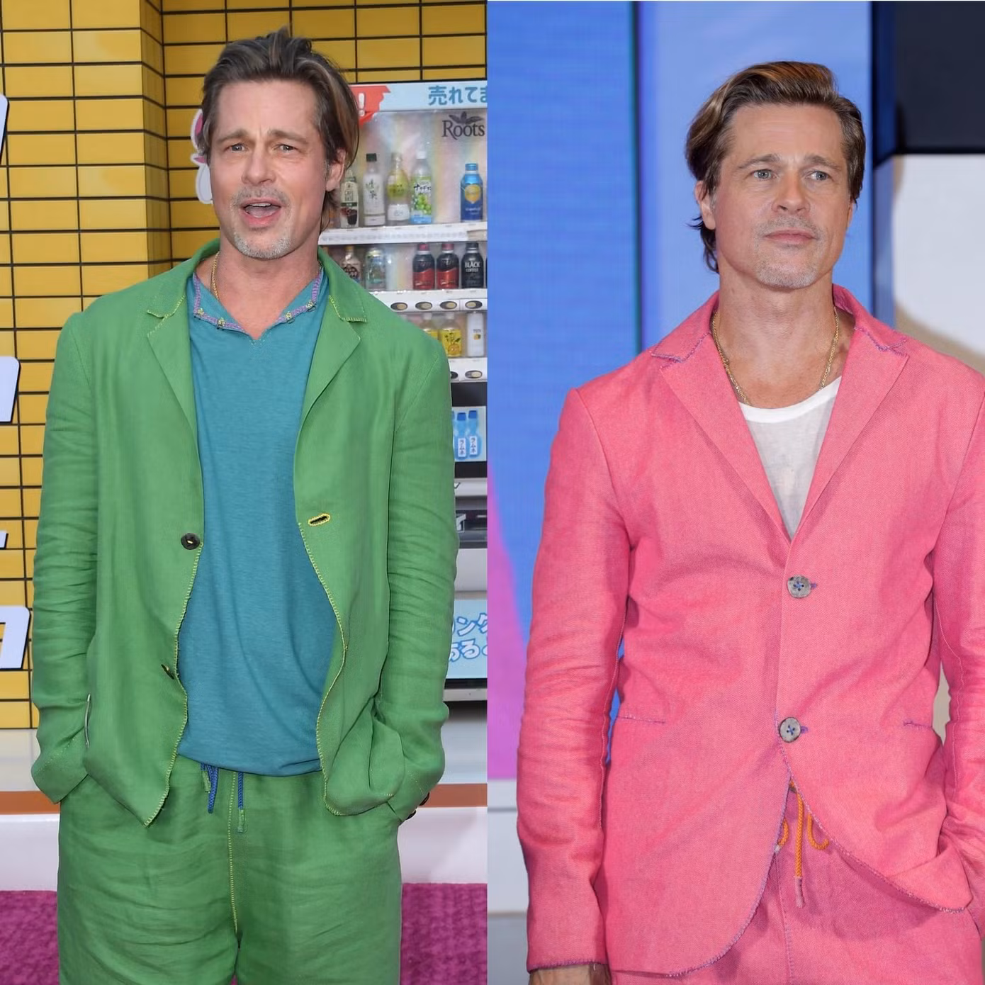Brad Pitt có gu thời trang nổi bật, không thua kém các ngôi sao trẻ tuổi.