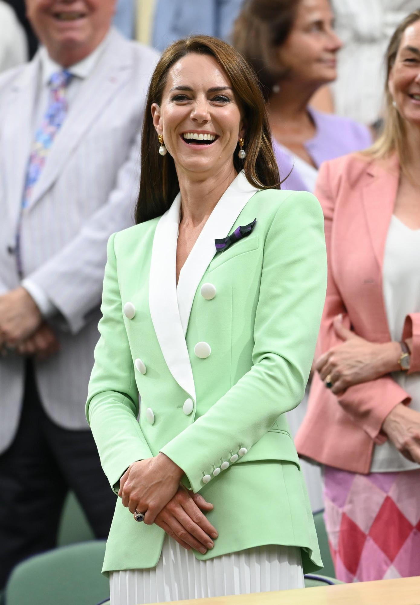 Công nương Kate xác nhận tham dự trận chung kết đơn nam Giải Vô địch Wimbledon. Ảnh: WireImage. Công nương Kate xác nhận tham dự trận chung kết đơn nam Giải Vô địch Wimbledon. Ảnh: WireImage.
