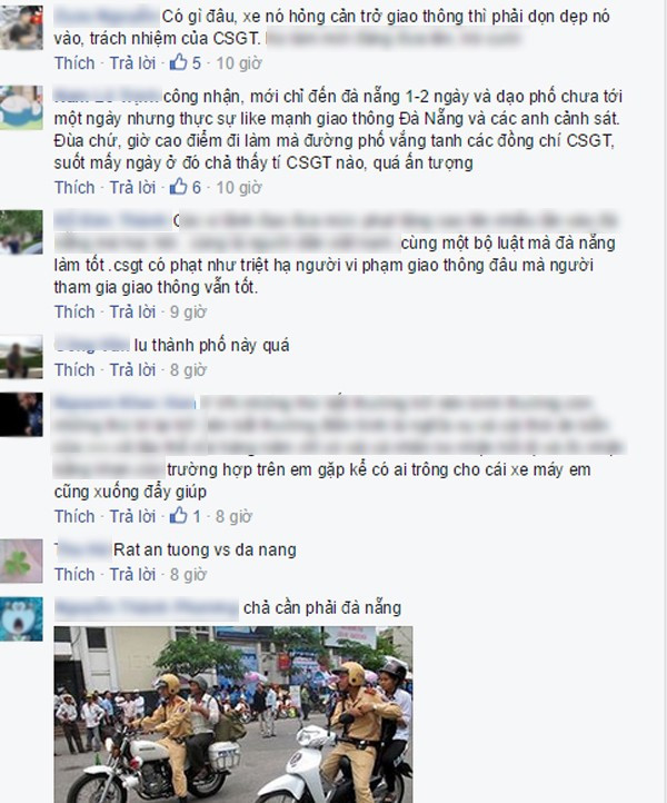 'Chết mê' vì hành động đẹp của CSGT tại Đà Nẵng ảnh 3