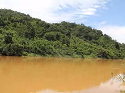 Đoạn sông Đồng Nai nơi dự kiến xây dựng thủy điện Đồng Nai 6