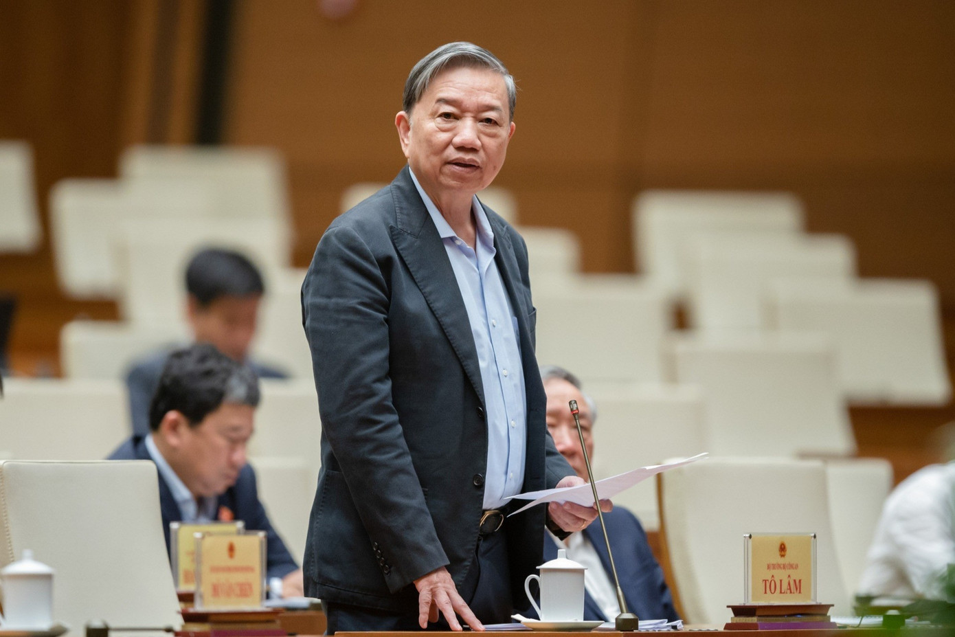 Bộ trưởng Công an Tô Lâm. Ảnh: QH Bộ trưởng Công an Tô Lâm. Ảnh: QH