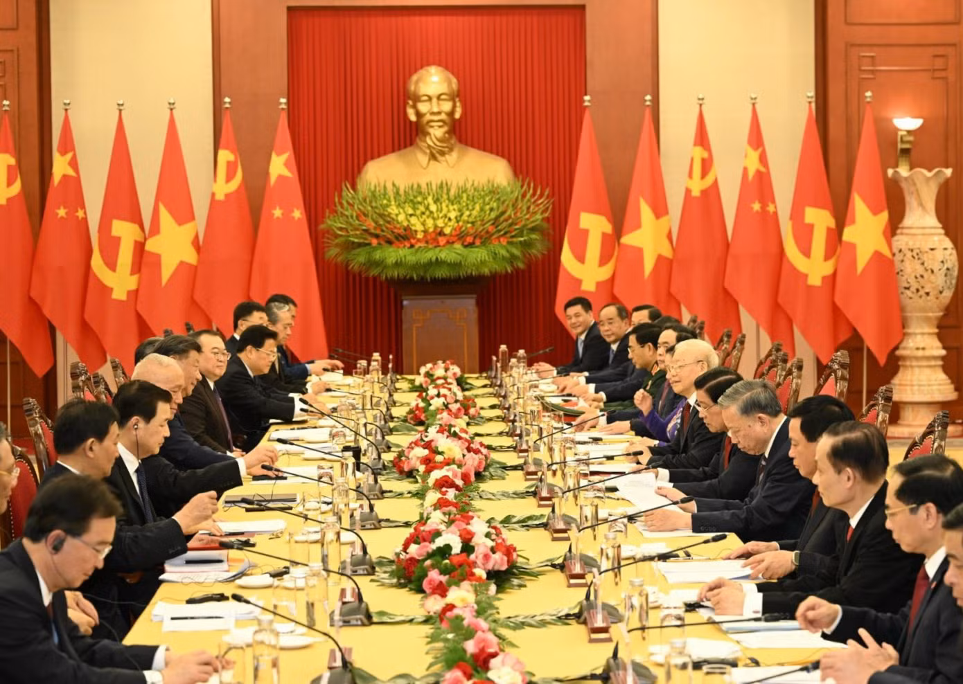 Tổng Bí thư Nguyễn Phú Trọng chủ trì lễ đón Tổng Bí thư, Chủ tịch Trung Quốc Tập Cận Bình ảnh 18
