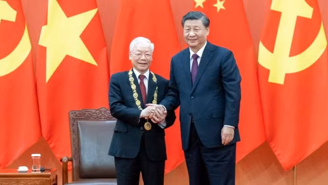 Tổng Bí thư Nguyễn Phú Trọng chủ trì lễ đón Tổng Bí thư, Chủ tịch Trung Quốc Tập Cận Bình ảnh 2