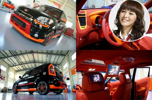 Sun Ye của nhóm Wonder Girls đi Kia Soul. Sun Ye của nhóm Wonder Girls đi Kia Soul