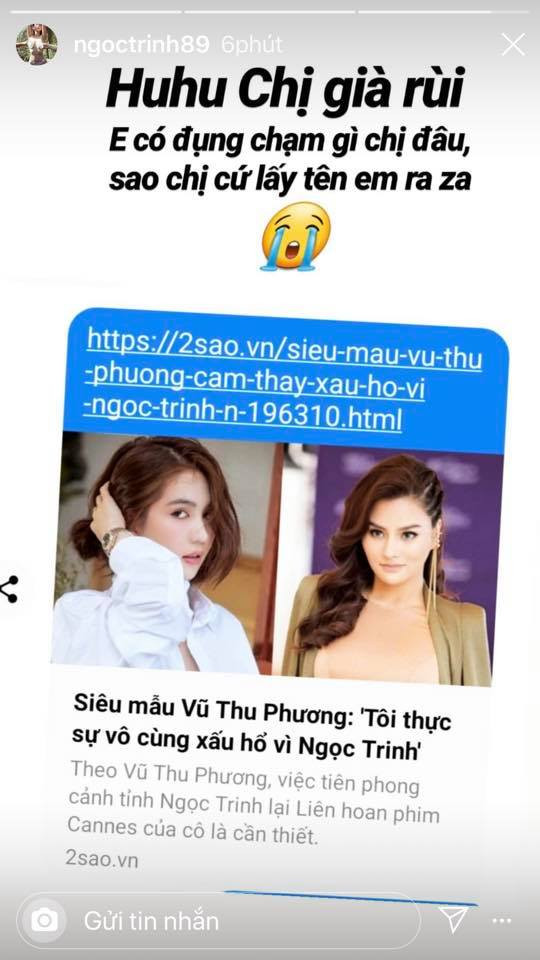 Vũ Thu Phương chê là 'nhục quốc thể', Ngọc Trinh đáp trả ‘chị già rồi’ ảnh 2