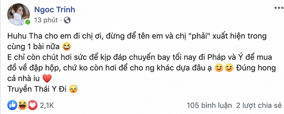 Vũ Thu Phương chê là 'nhục quốc thể', Ngọc Trinh đáp trả ‘chị già rồi’ ảnh 3