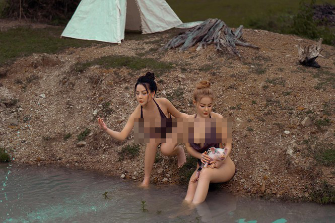 Bộ ảnh hở bạo của Ngân 98 ở Vũng Tàu gây 'bão' dư luận ảnh 3