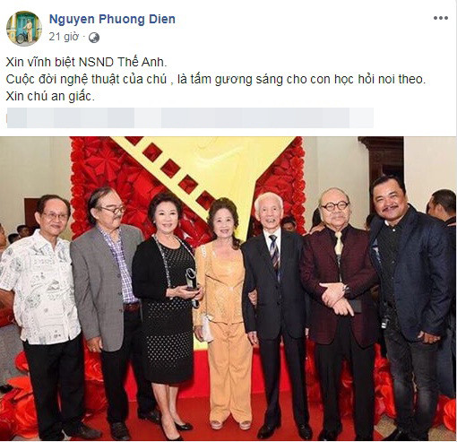 NSND Hoàng Dũng và nhiều sao Việt viết lời tiễn biệt NSND Thế Anh ảnh 3